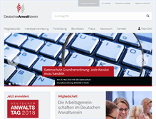 Tablet Screenshot of anwaltverein.de