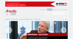 Desktop Screenshot of anwaltsblatt.anwaltverein.de